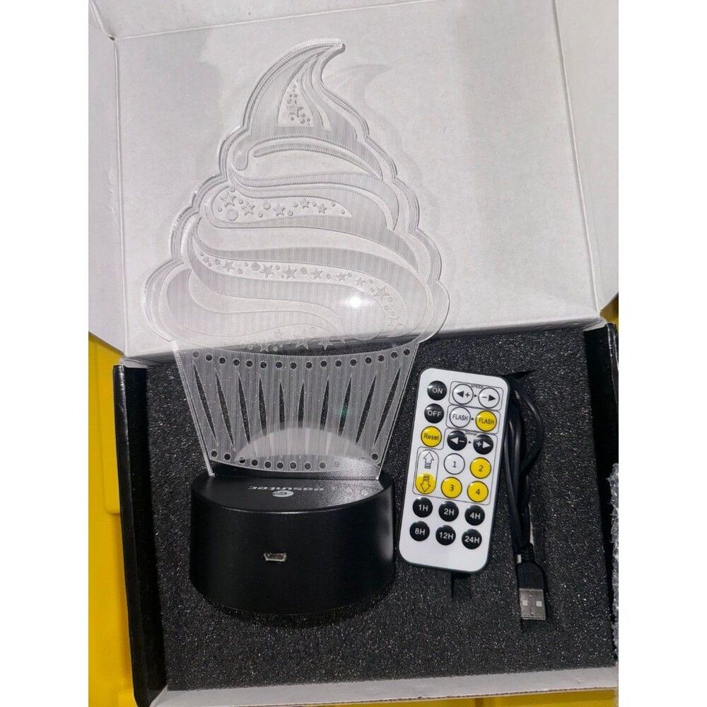 Light up cupcake Easuntec Birthday light B36